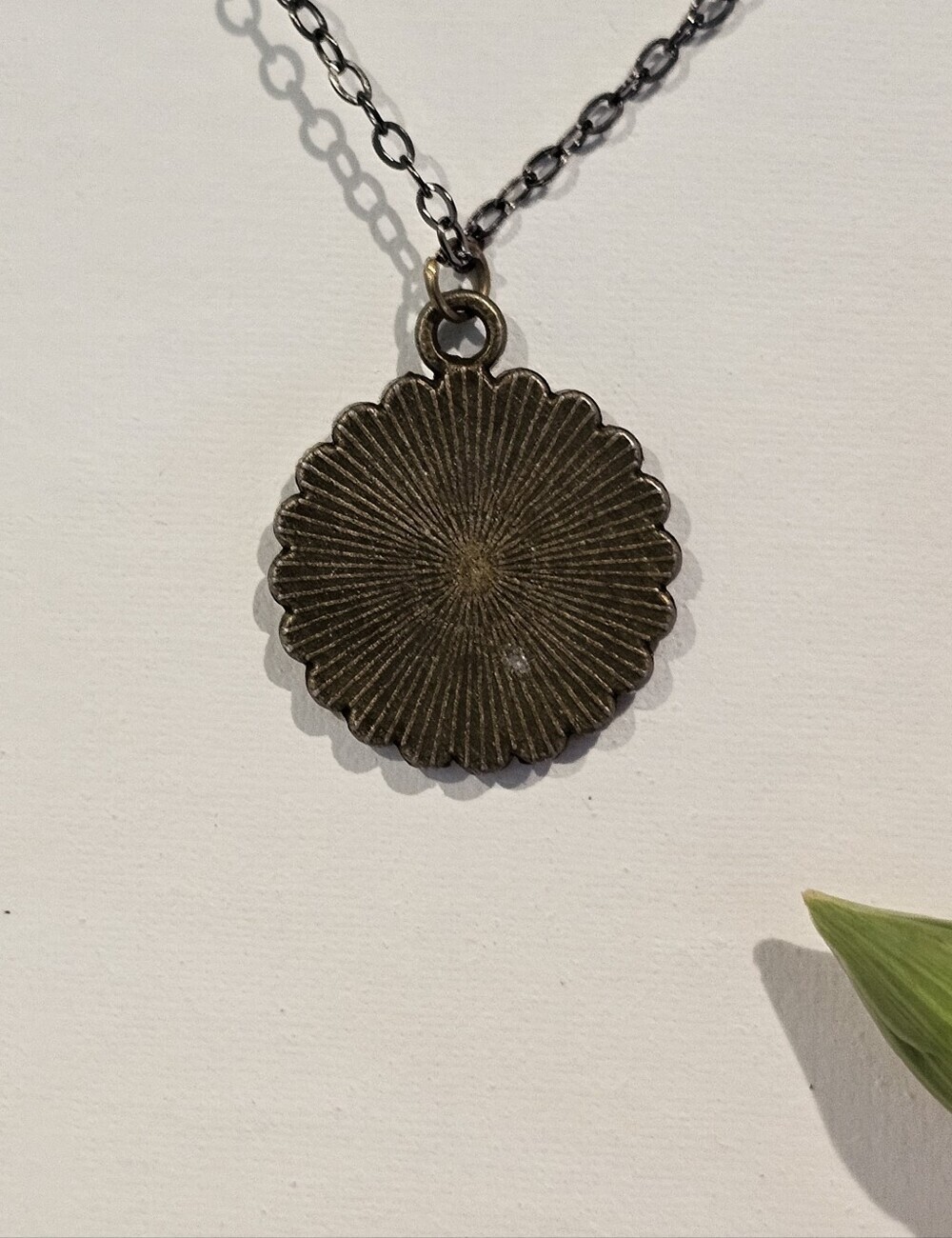 Louis Vuitton Piece in Pendant on 23" Bronze Necklace - Picture 4 of 5